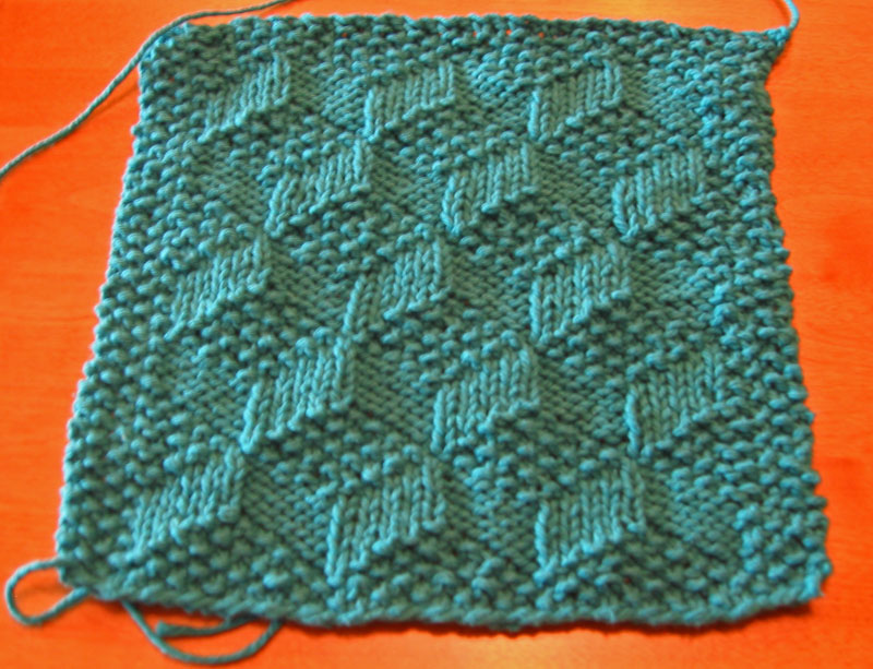 Slanted Squares Dishcloth